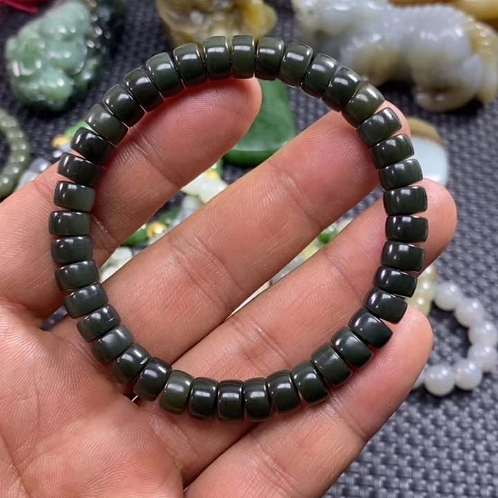 和田玉未镶嵌手链