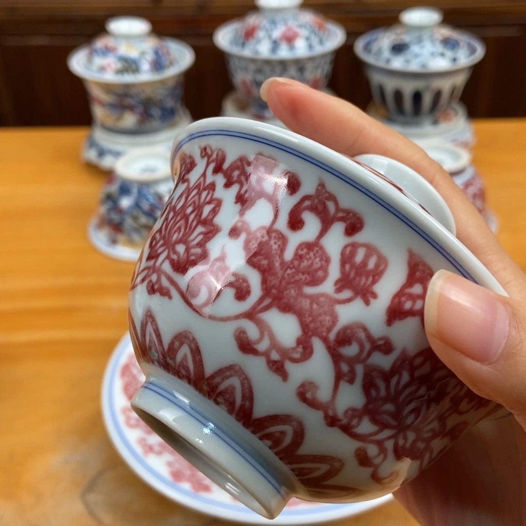 手绘现代茶具非古董