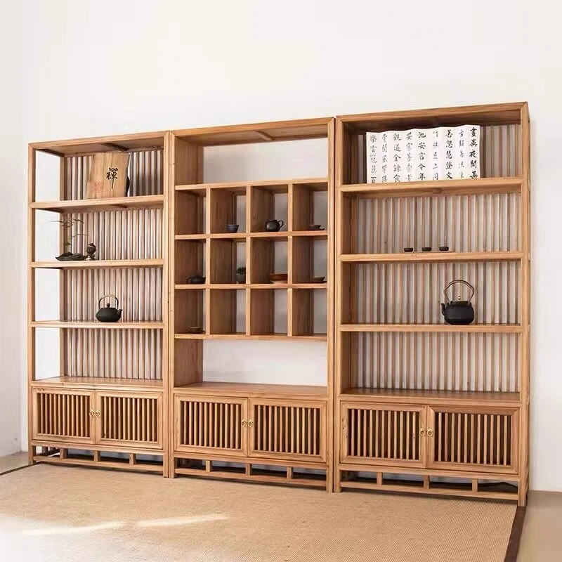 实木多宝阁博古架置物架茶叶家书架古董架