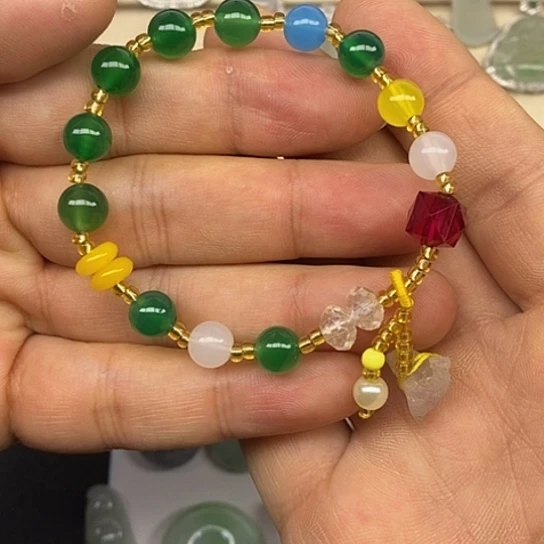 玛瑙/玉髓合金颈饰漏漏漏漏漏