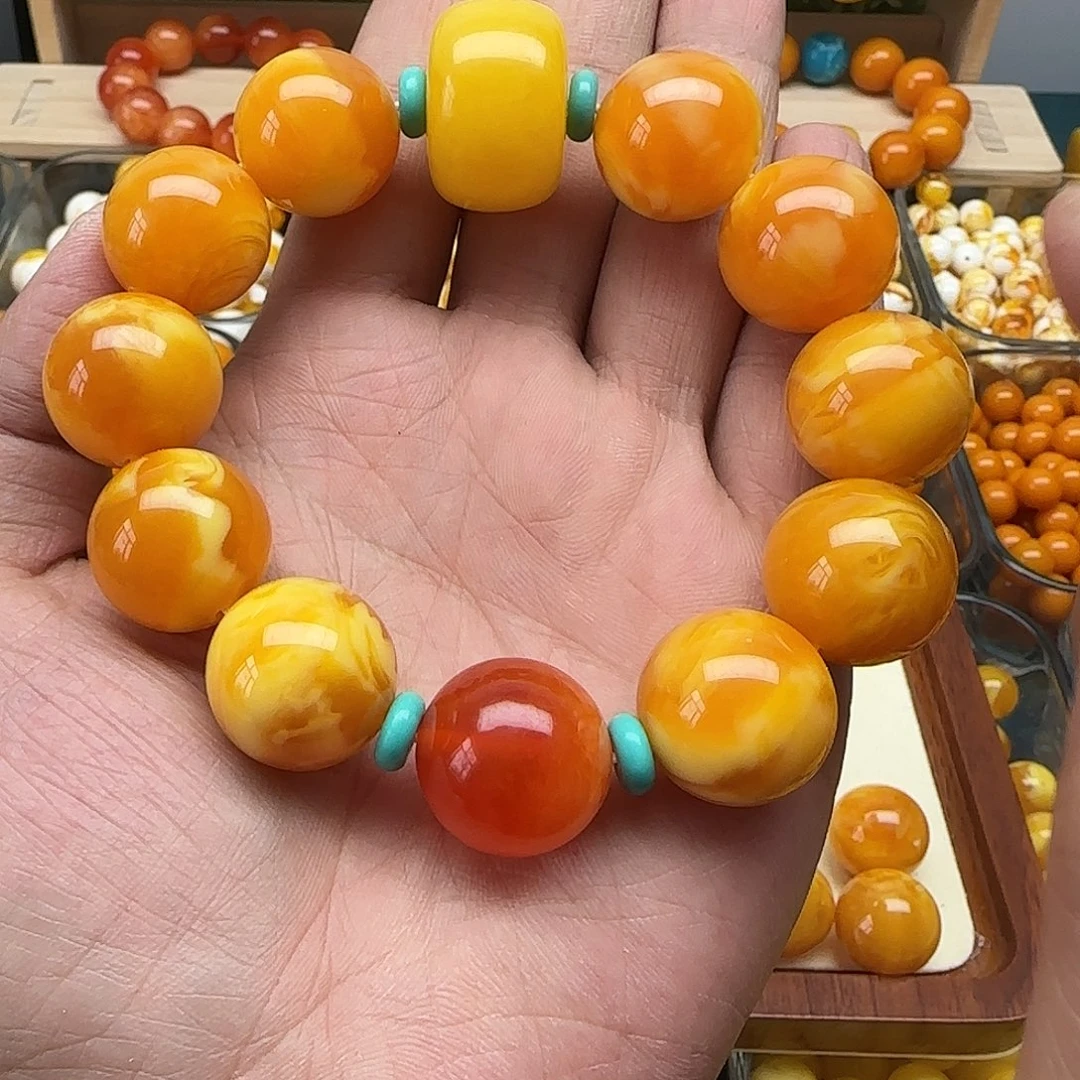知***你精品老蜡素串搭配一条