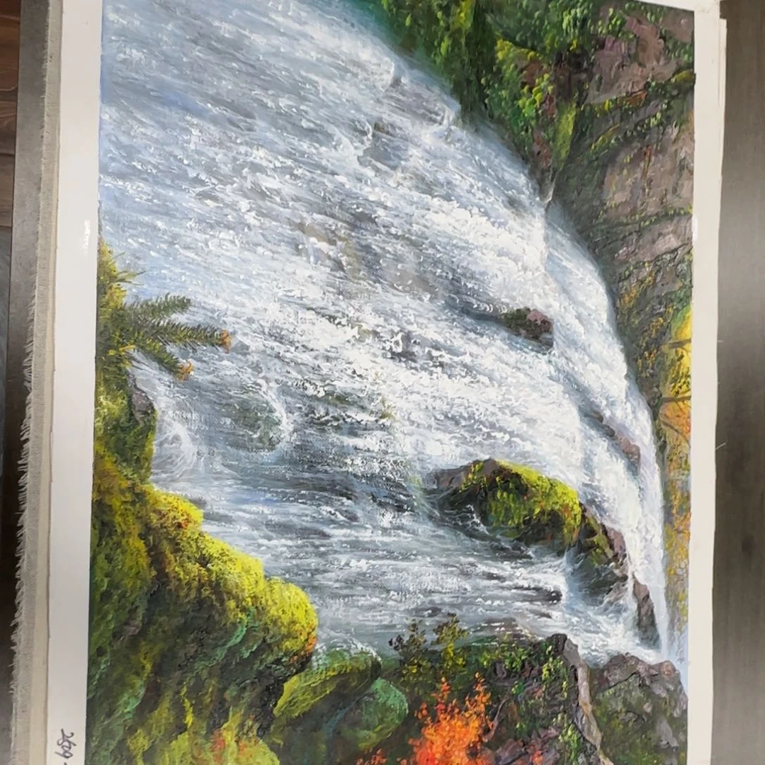 油画加油加油努力加油加油