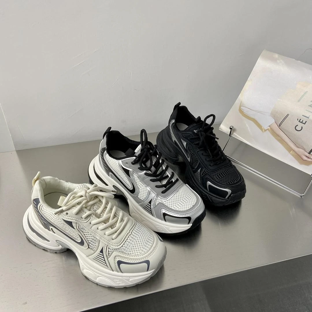 露思同款百搭老爹鞋潮流厚底2025春季新款ins网红运动休闲女鞋子