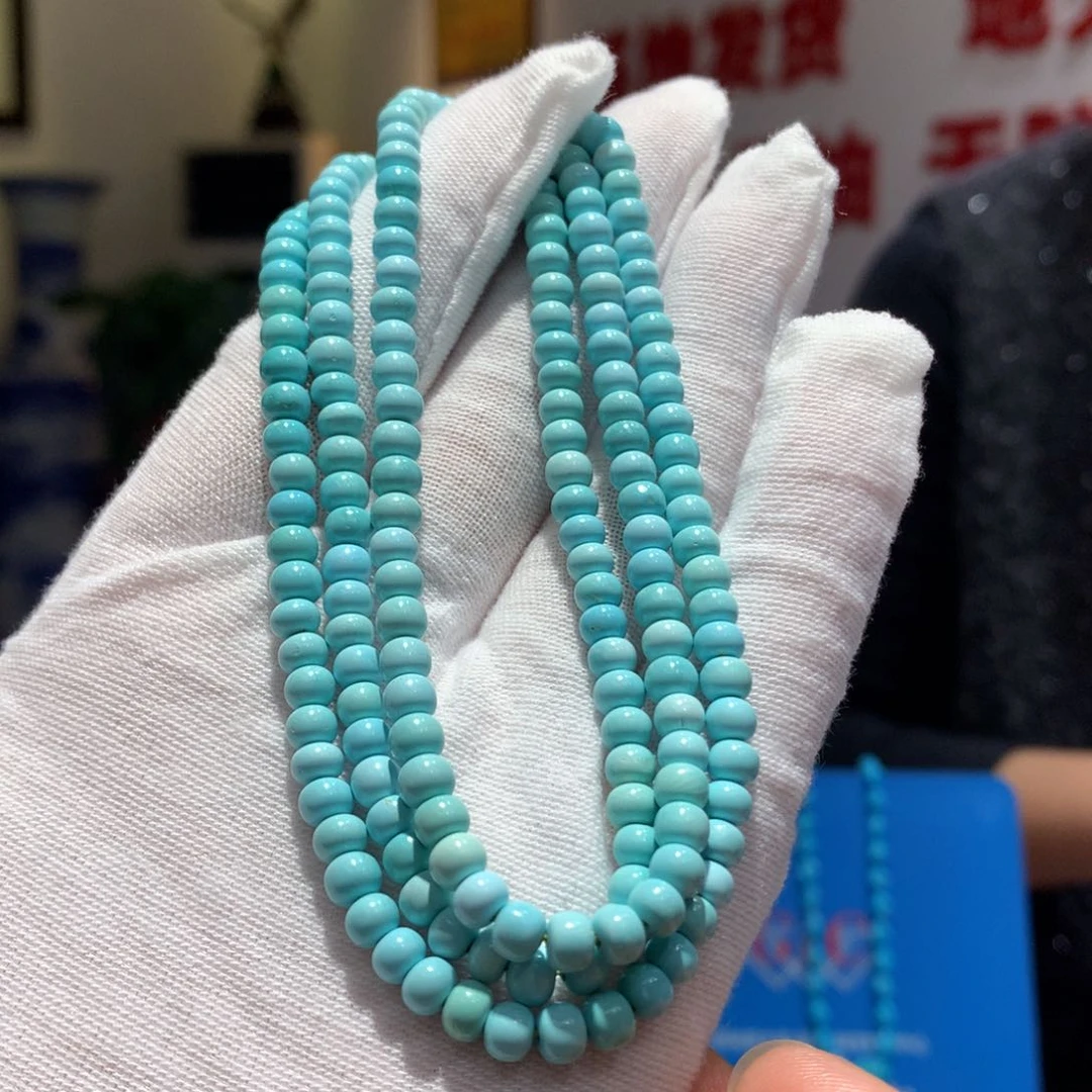 未镶嵌绿松石长链