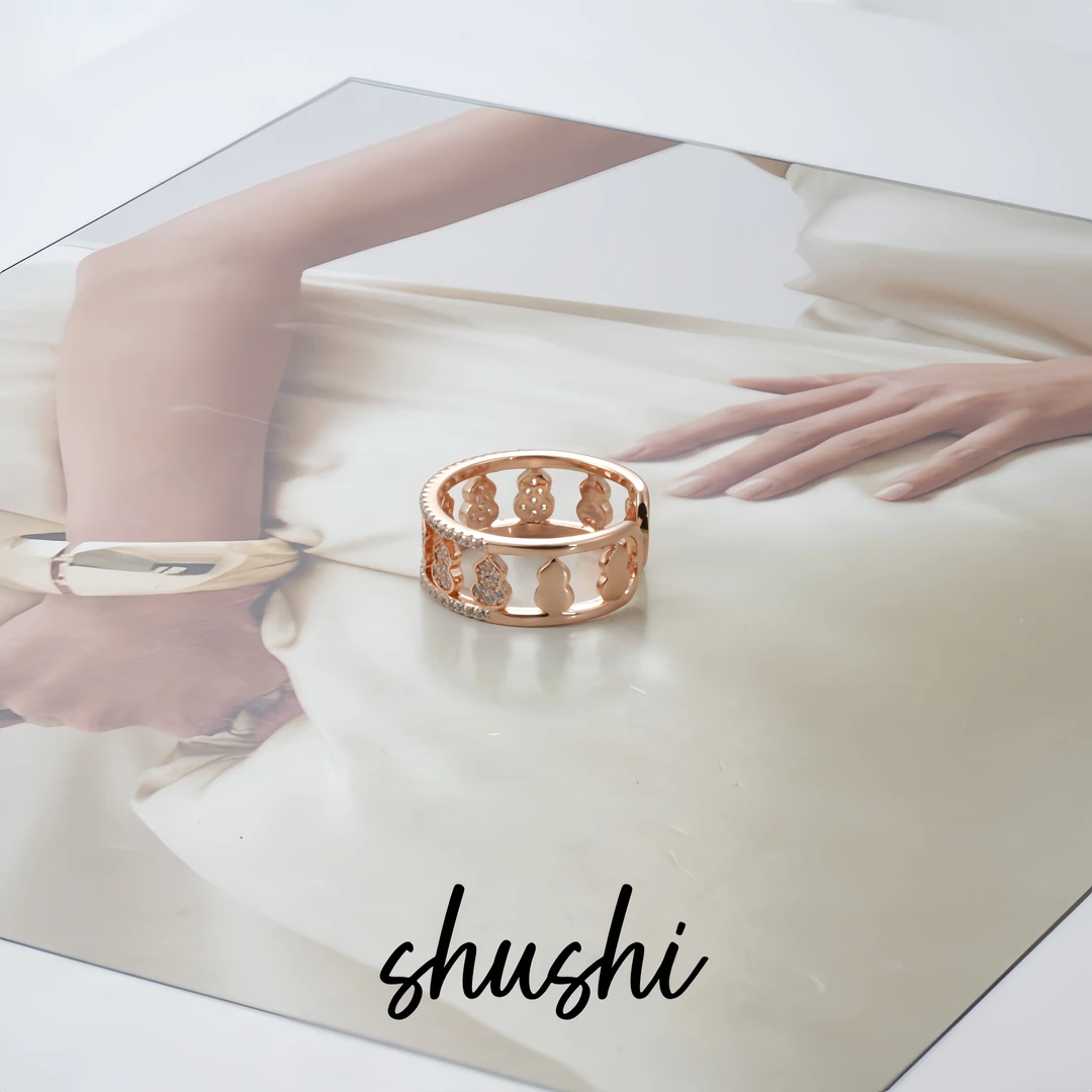 铜合金锆石戒指 时尚经典轻奢气质百搭戒指8642