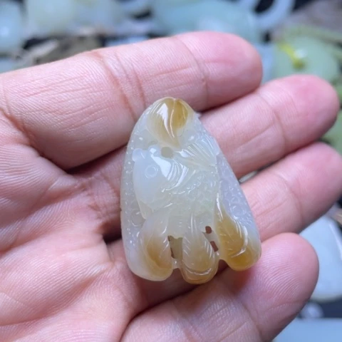吊坠(不含链)未镶嵌和田玉