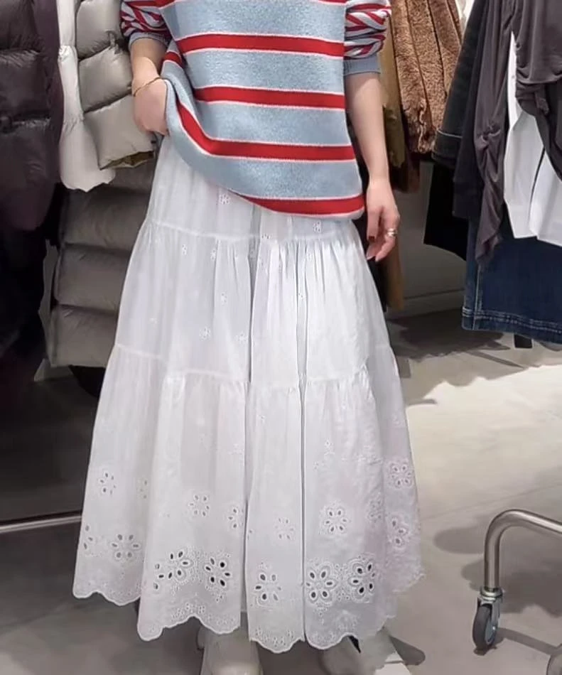 【ZS推荐】UNICON 25春季新款长半裙气质休闲百搭