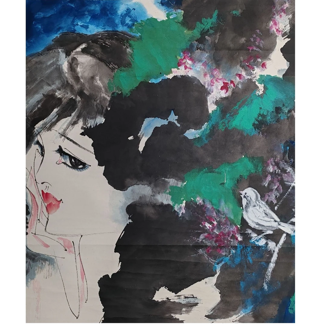 LOT.3116 《人物》69*67cm 纸本设色立轴