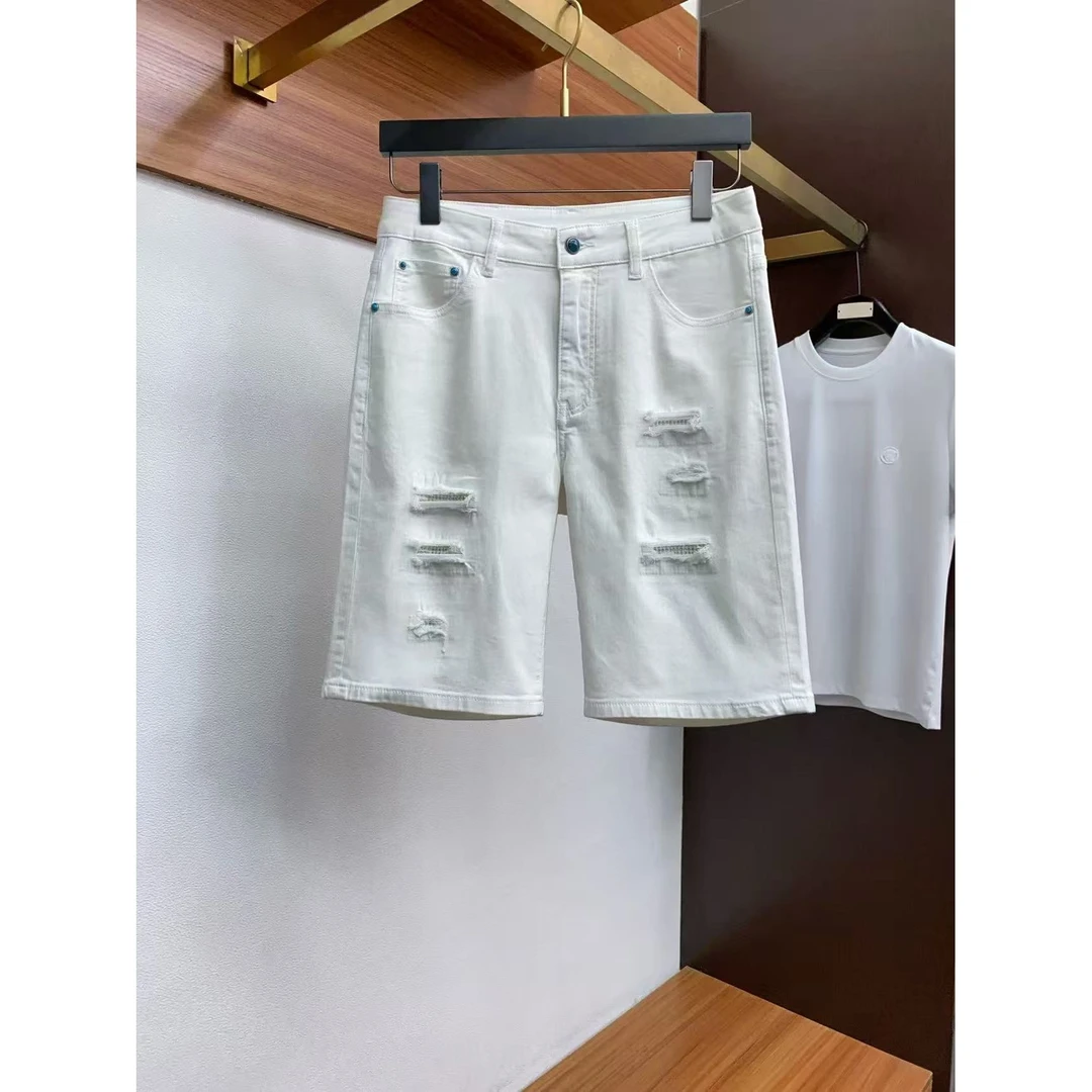 1508石牛仔短裤夏季新款中腰弹力重工品质百搭