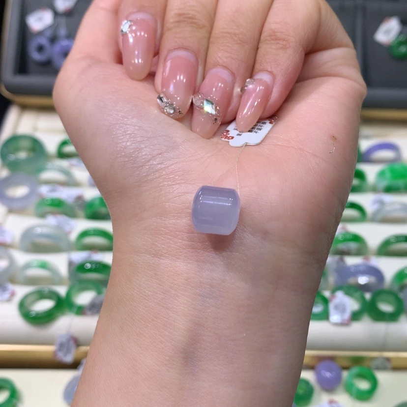【闪购商品】翡翠戒指未镶嵌冰紫路路通