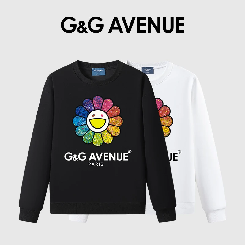 法国G&G AVENUE时尚潮流秋季上衣休闲圆领卫衣男女同款-GW2523545