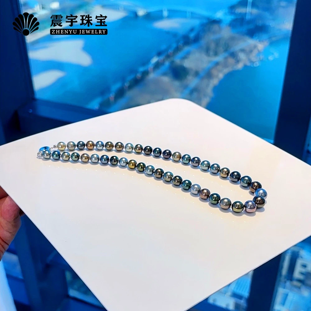 D02 糖果色大溪地莫兰迪9-11mm 高端珍珠  天然珠宝 多样性发货