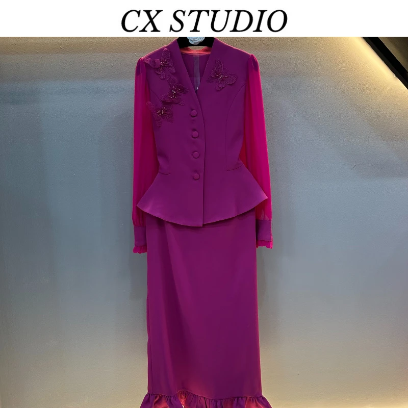 编码81 经典收腰轻奢时尚春季套装（定制女装）GL8945A