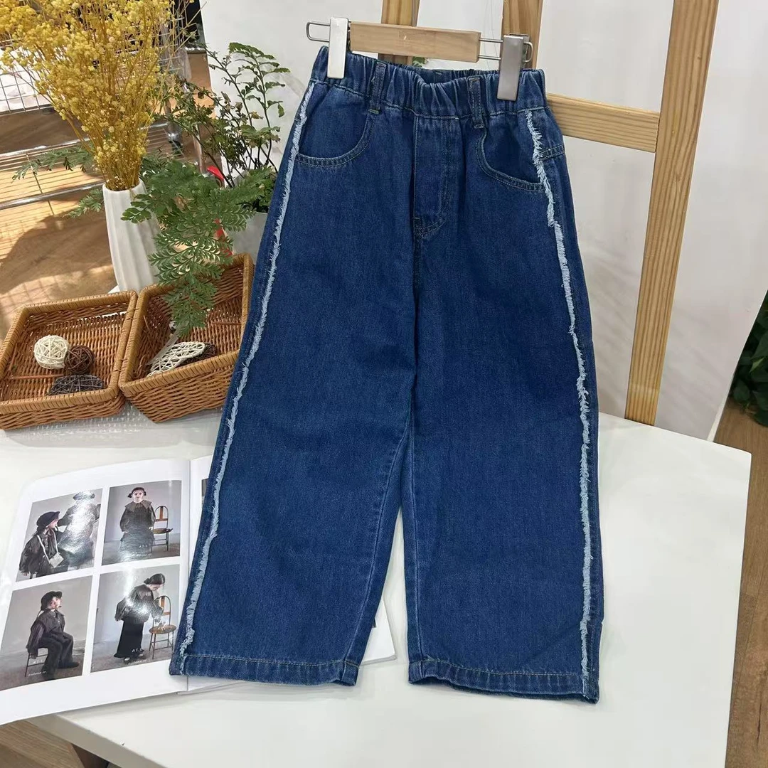 6266 春季中大童牛仔裤 B