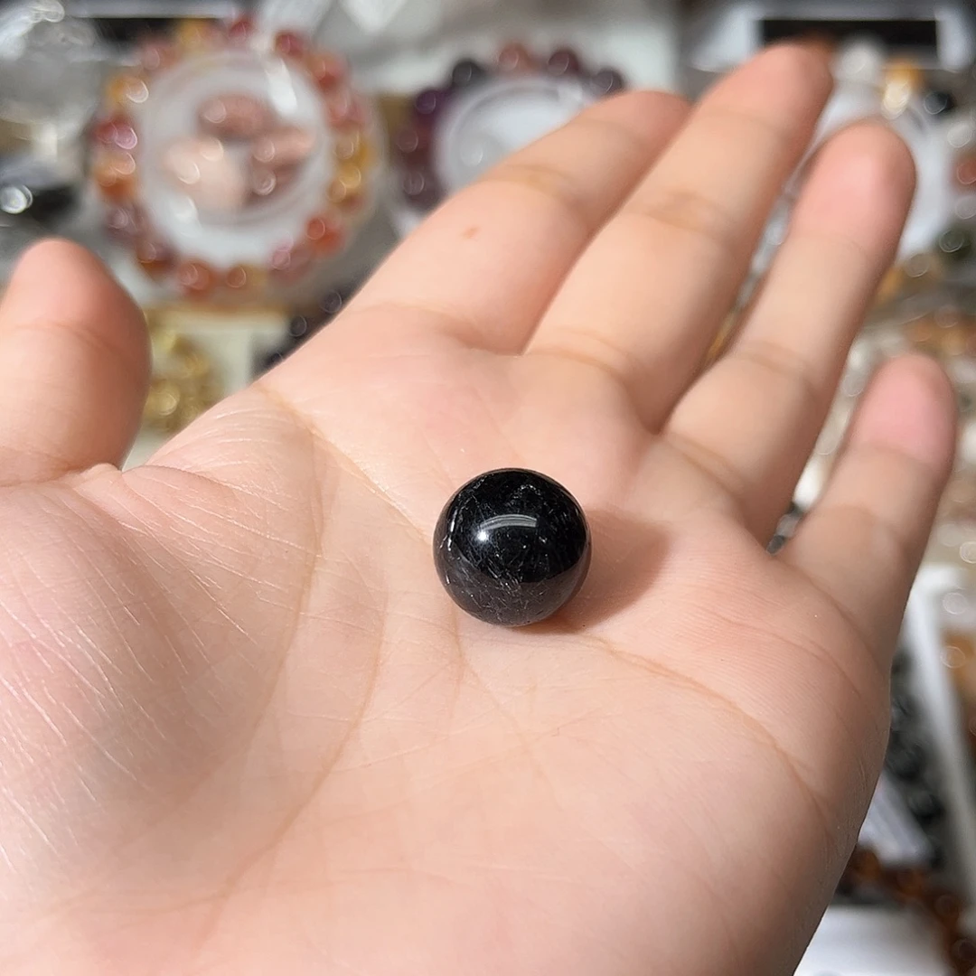 水晶手链未镶嵌晶*黑发单珠