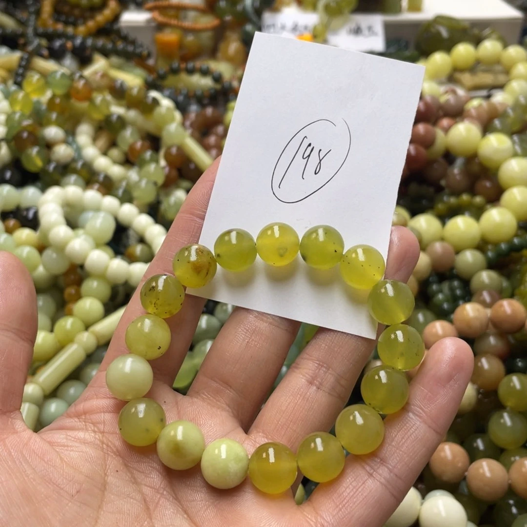 蛇纹石玉手链未镶嵌