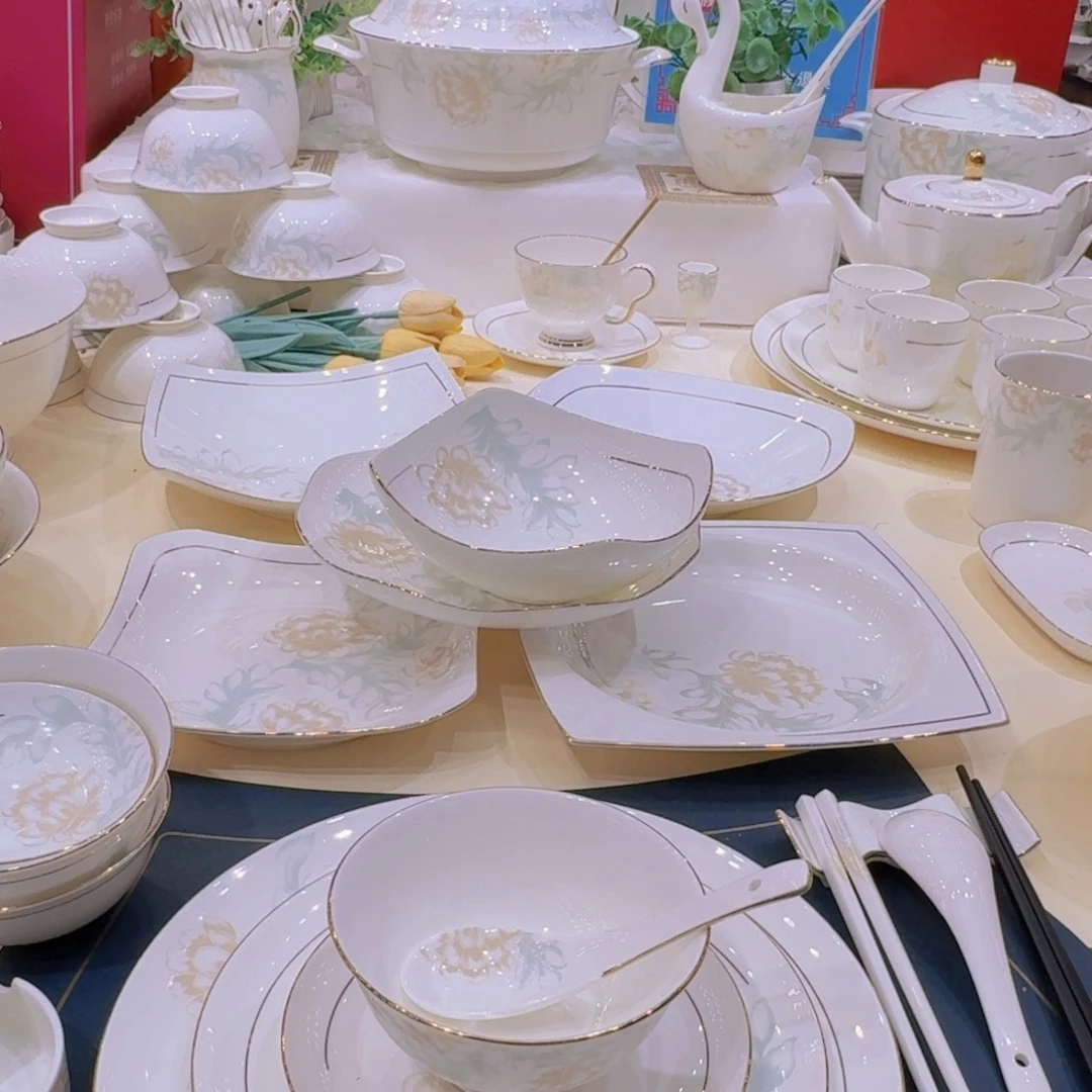 45%以上骨粉骨瓷描金清雅碗单拍