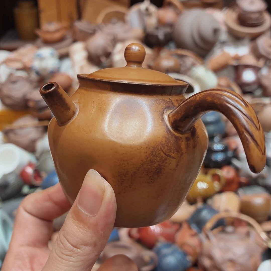 柴烧老岩泥高温茶器皿