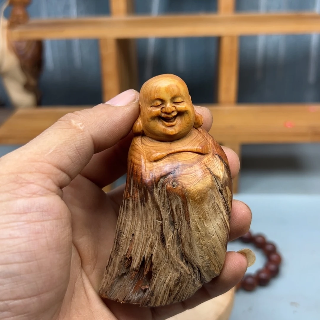 用***9木崖柏木摆件手把件