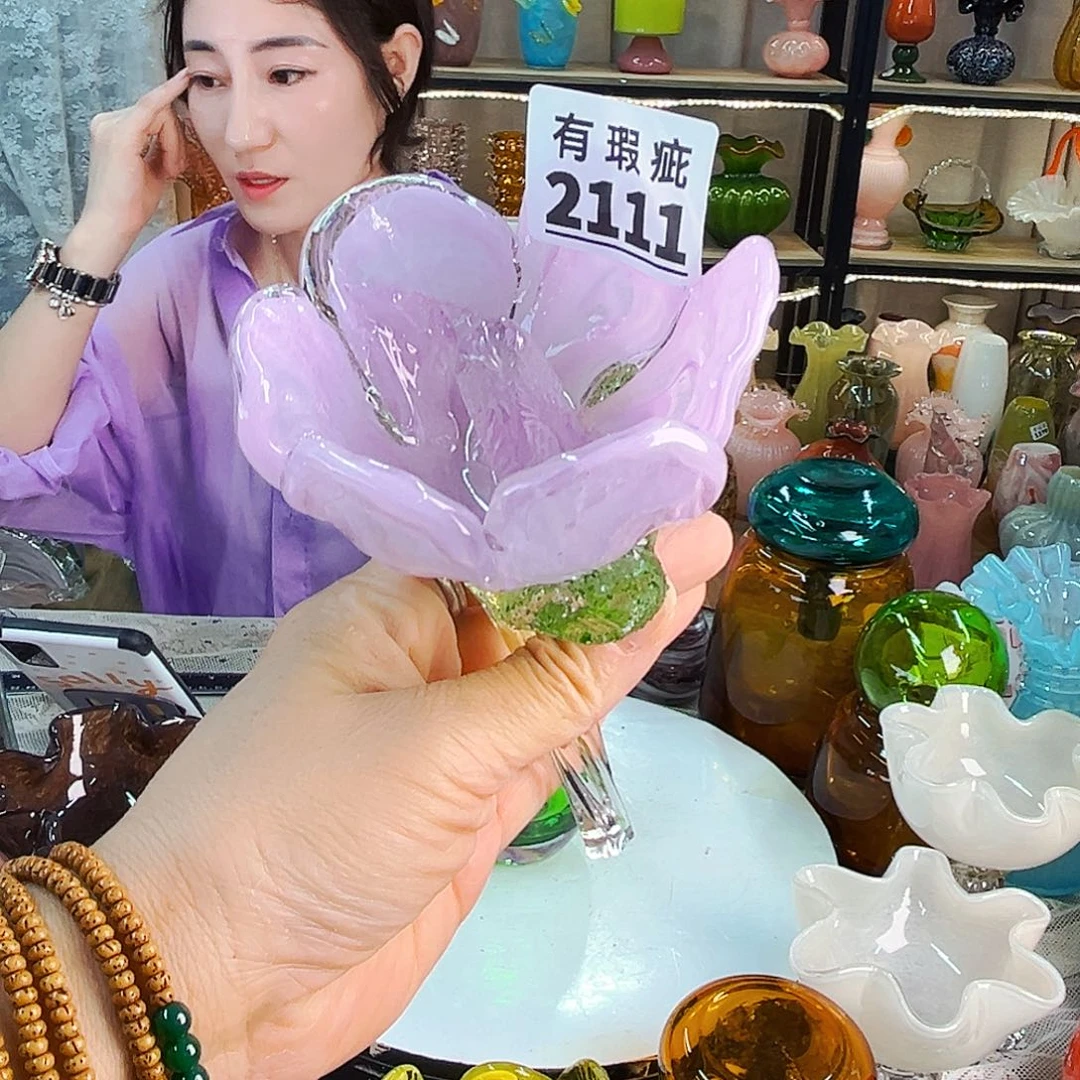 琉璃瑕花头2111 家悦花器摆件福利