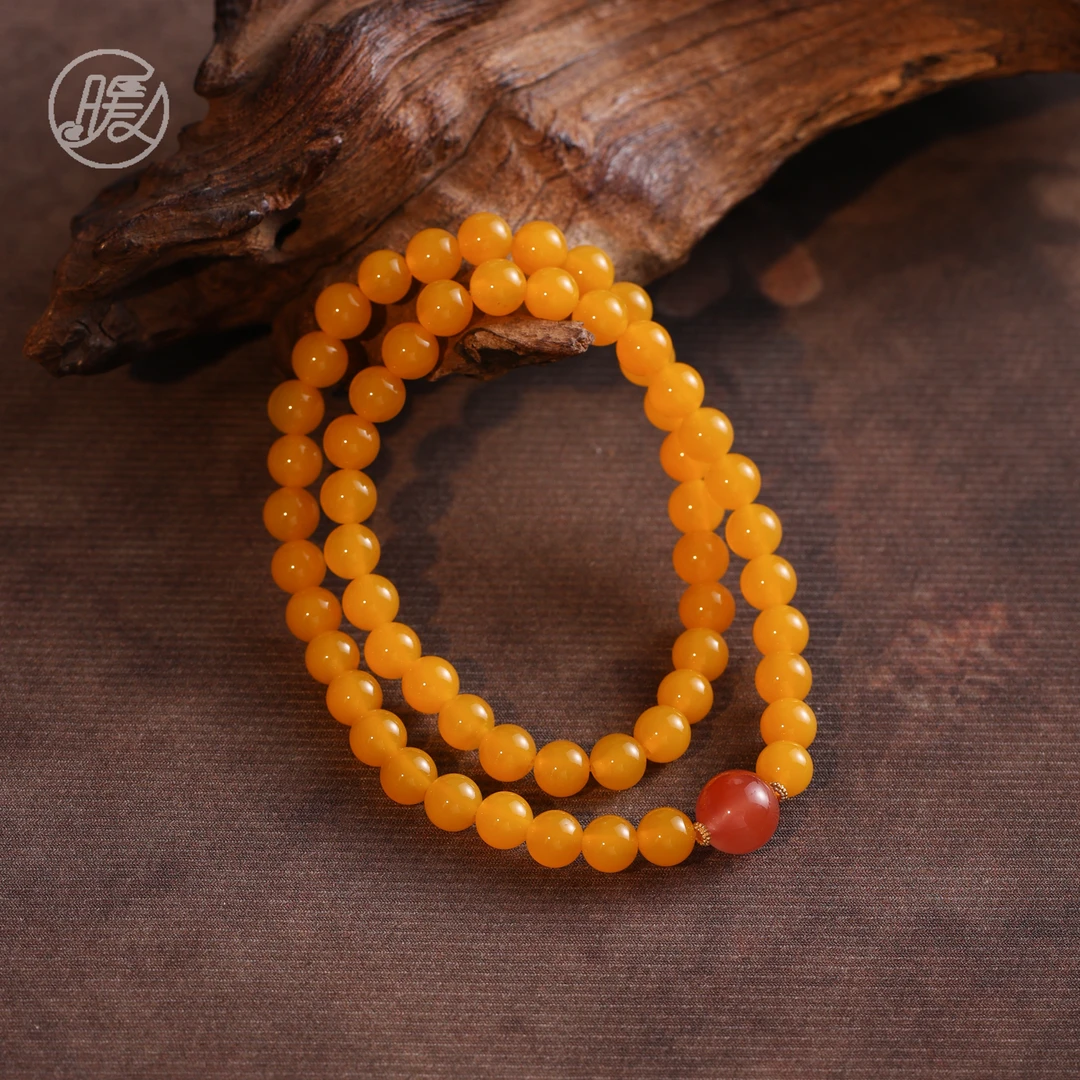 双圈玉髓手串6mm搭配路路通配珠手链E6951多样性发一