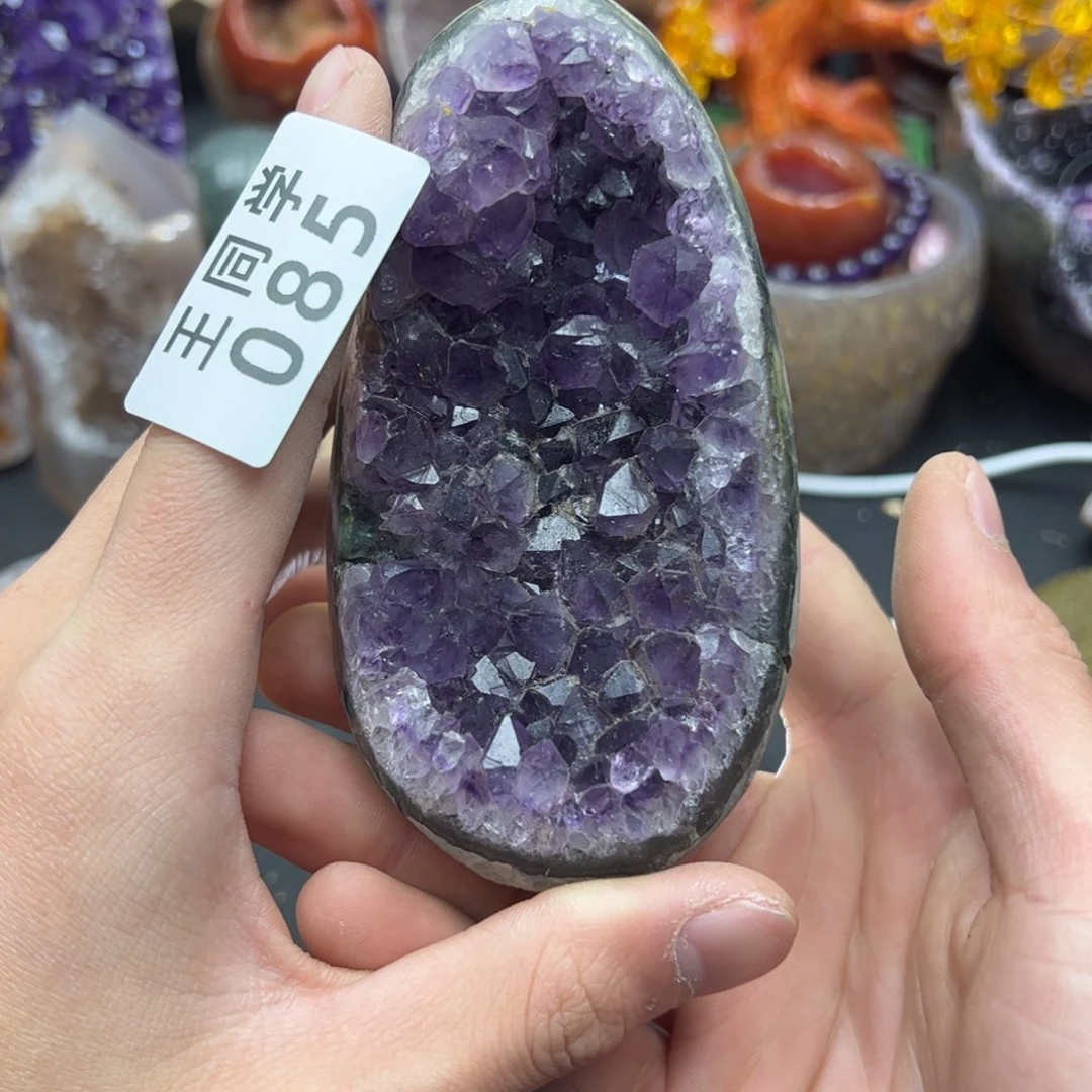 紫晶水晶摆件未镶嵌85