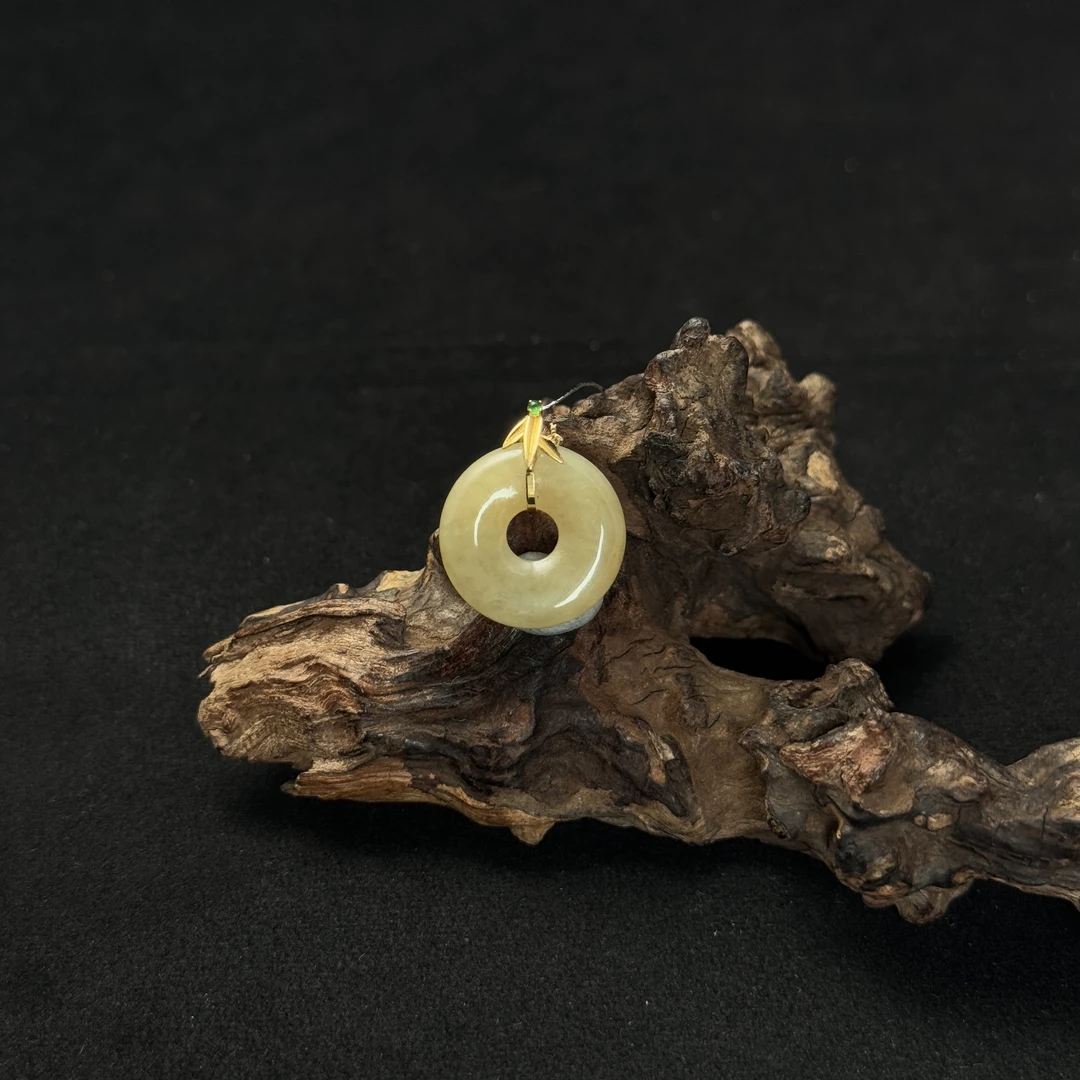 【诚翠拍品第九十九期午】翡翠15吊坠HJJj4034金