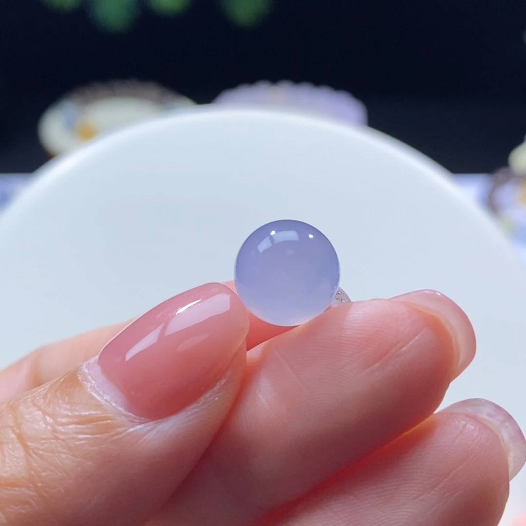 颈饰未镶嵌翡翠冰紫卡10.6mm