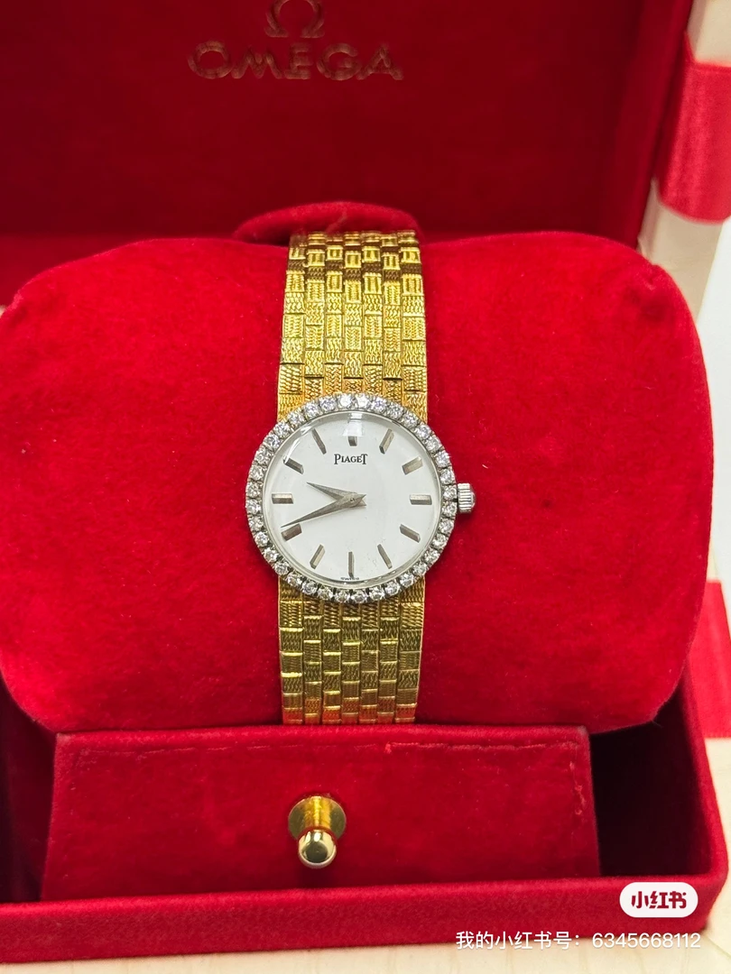 99新 Piaget/伯爵 伯爵女表，18k黄金，24mm，原钻，手动机械