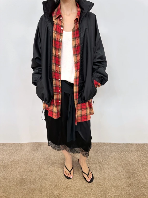 SANSTORE 对倒 桑蚕 丝精致立领夹克 25春夏