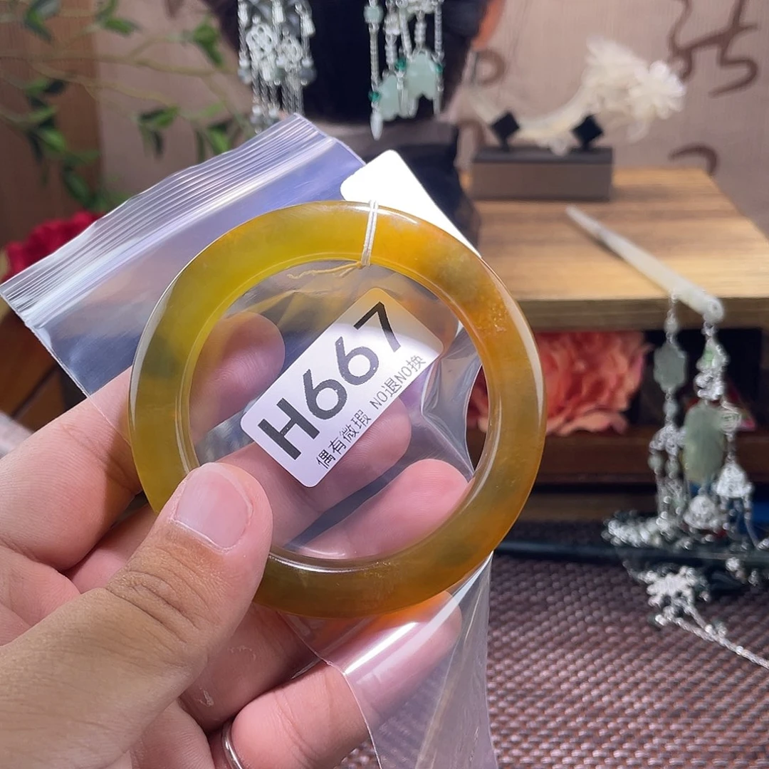 小***️蛇纹石玉未镶嵌发饰