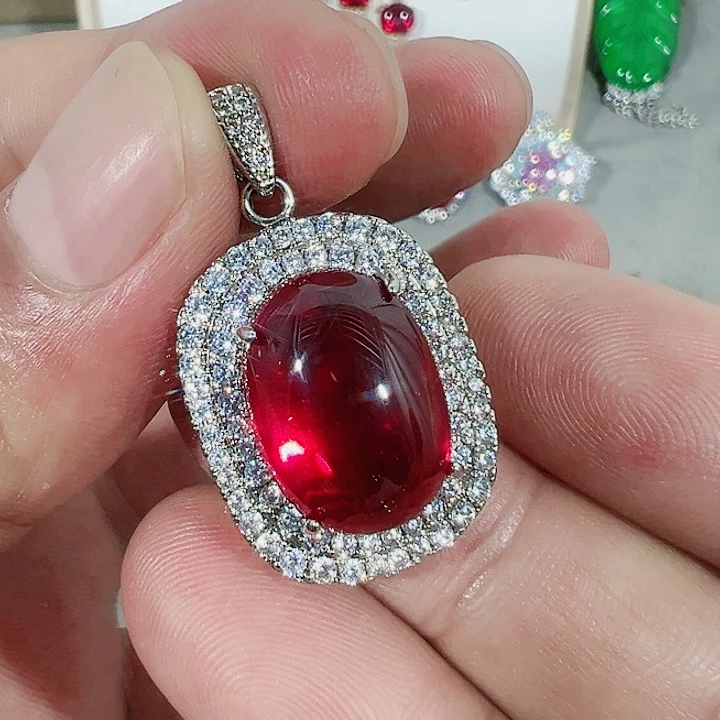 钨金无红宝蓝宝满钻镶嵌大宝贝