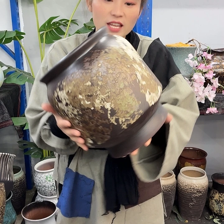 20×27粗陶花盆有孔