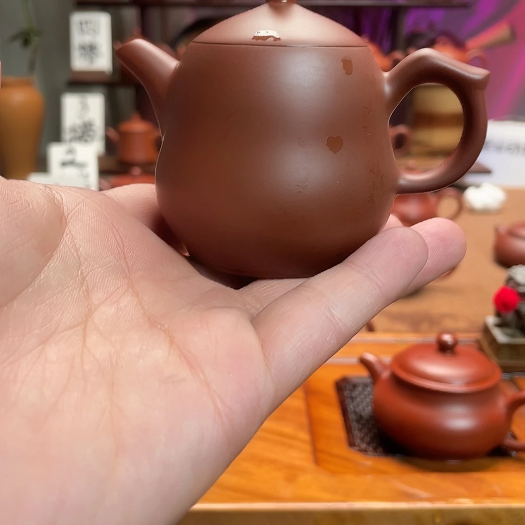 紫砂茶壶大****财葫芦手拉