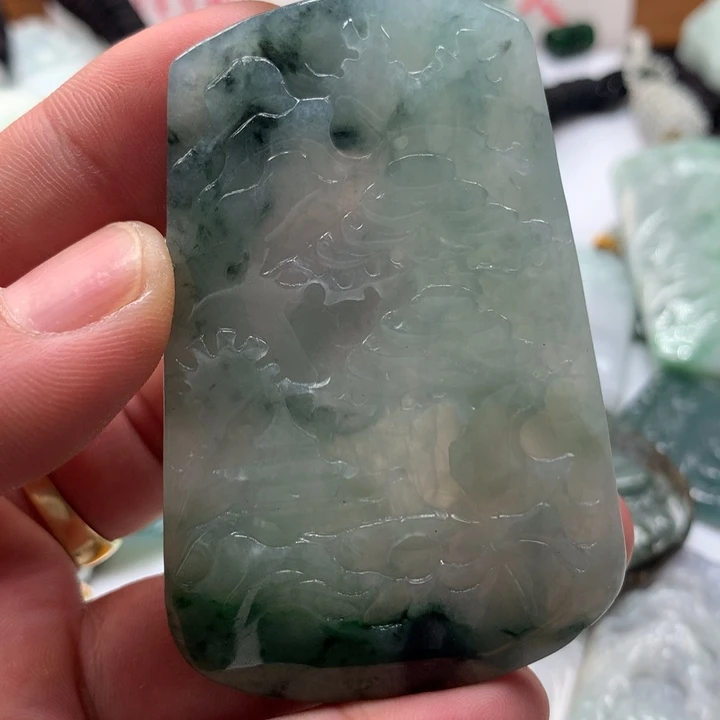颈饰未镶嵌翡翠保真天然a货翡翠