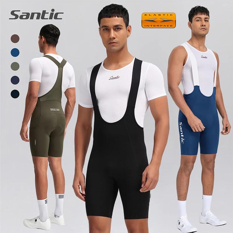 Santic/森地客25春夏新品进口双箭头坐垫背带骑行裤/分体骑行短裤