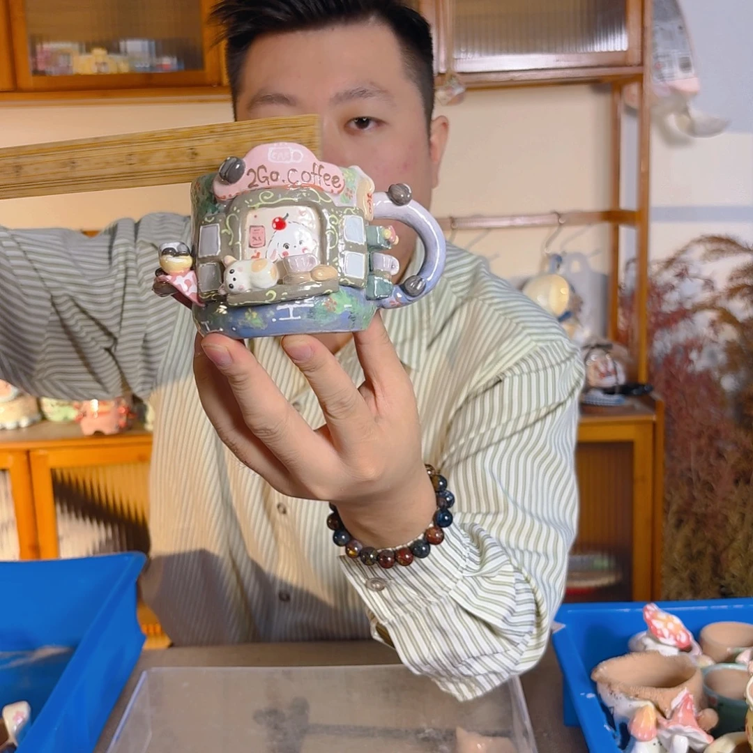 老梧家的手工多肉花盆