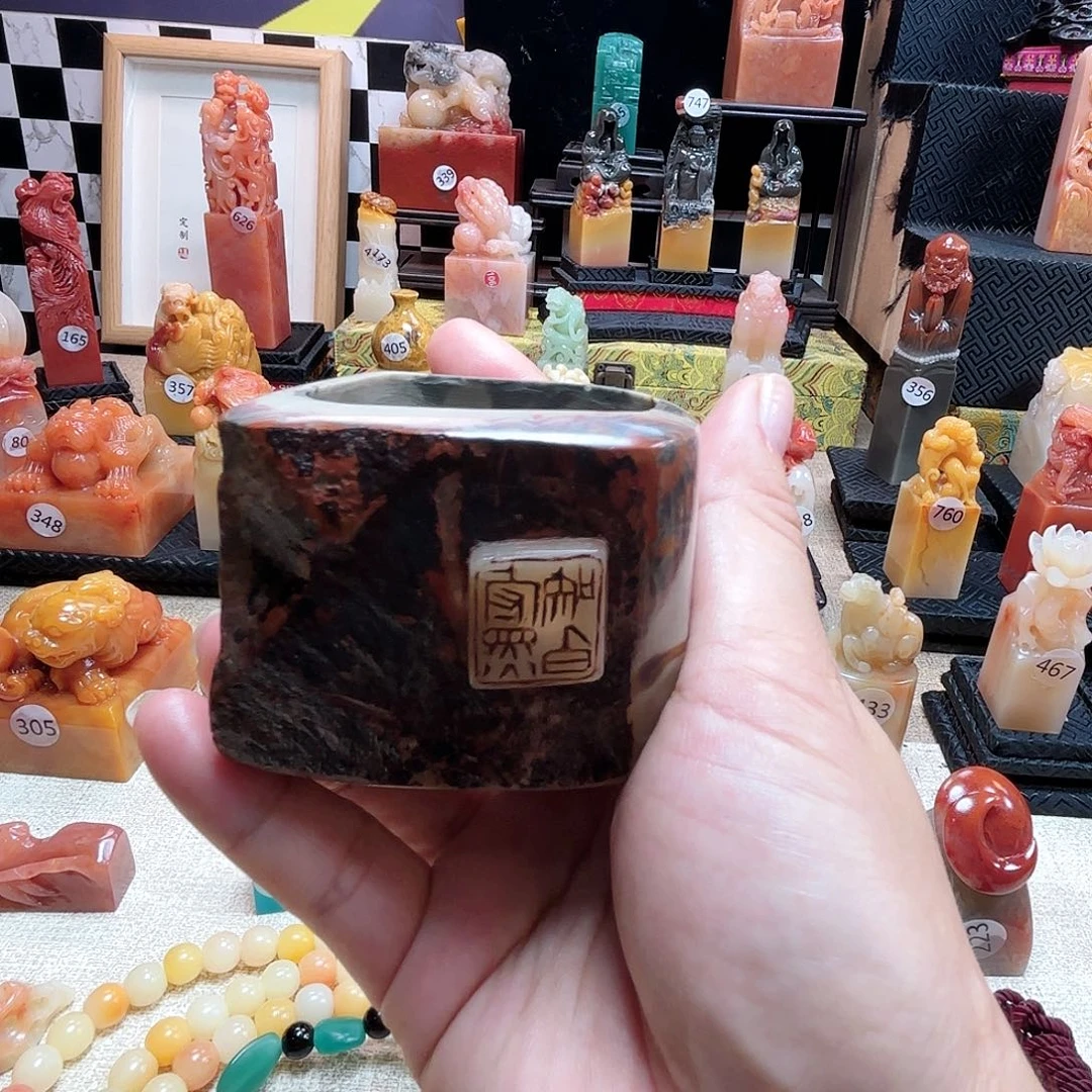 寿山石其他笔筒摆件