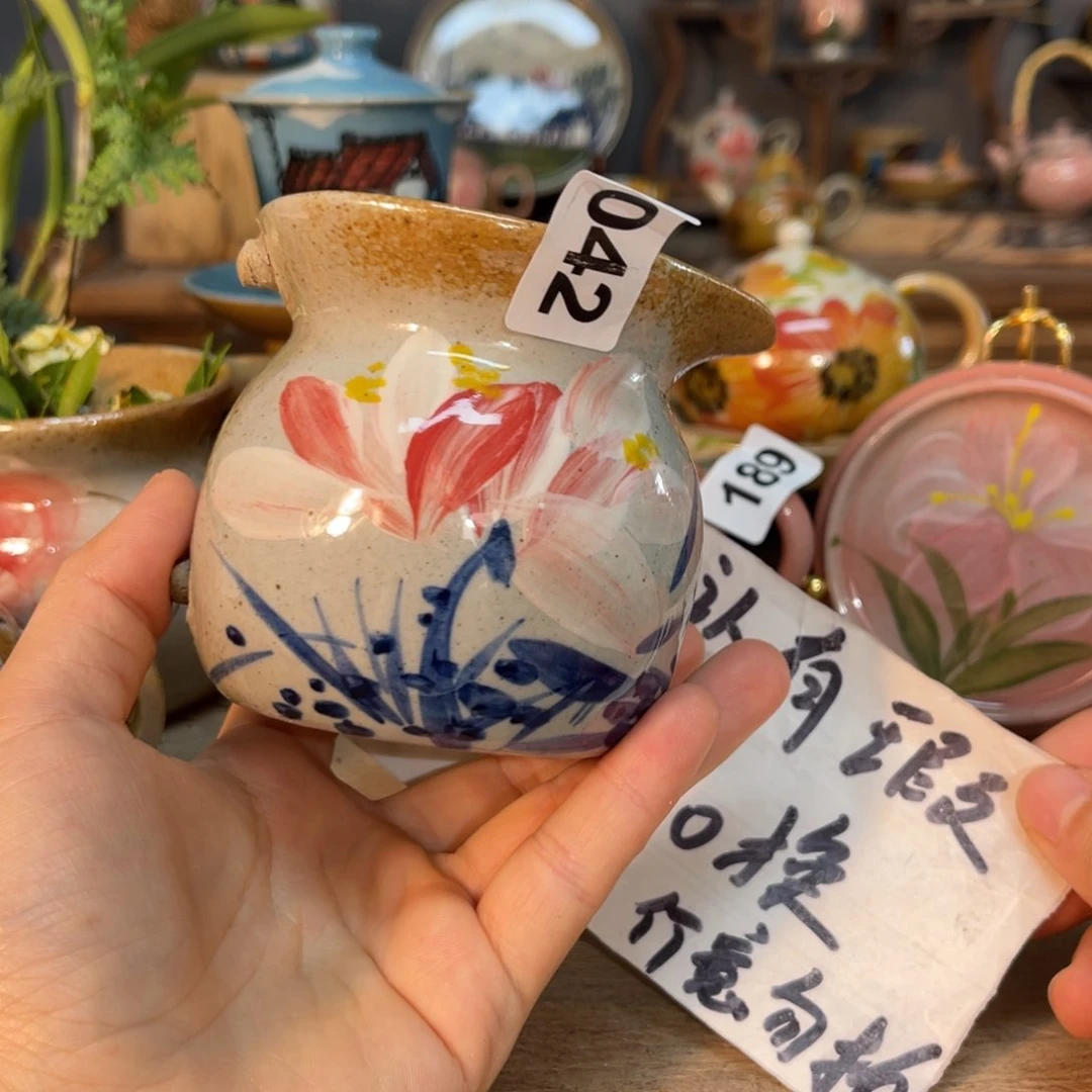 杯素浅陶瓷手工手绘