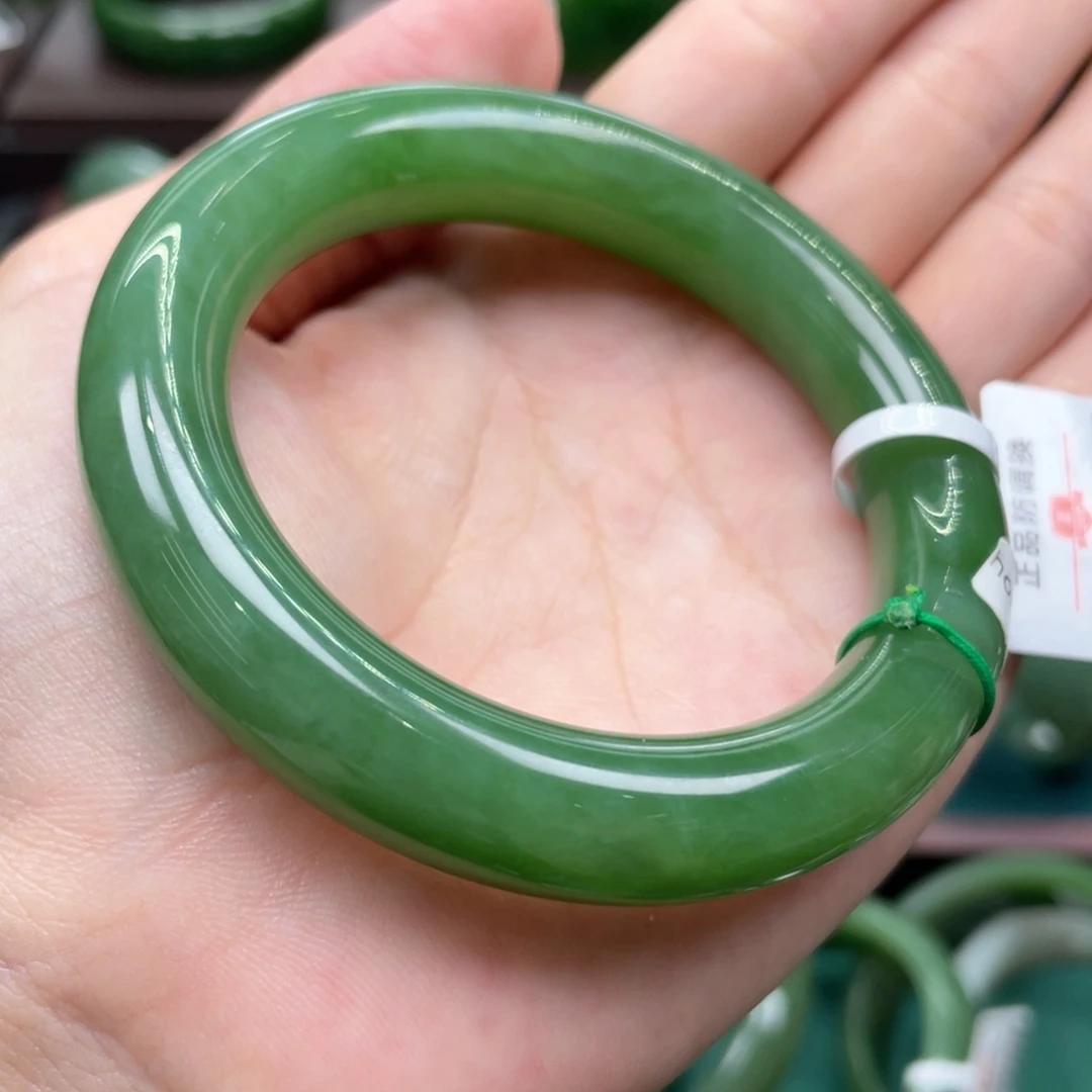 和田玉（碧玉）未镶嵌手镯5354