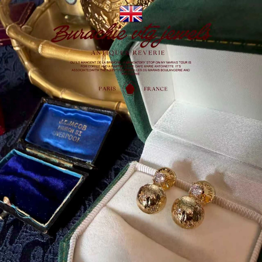 铜合金仿水晶耳饰 【9475】 周年珍藏英｜经典原标克拉CrownFrett