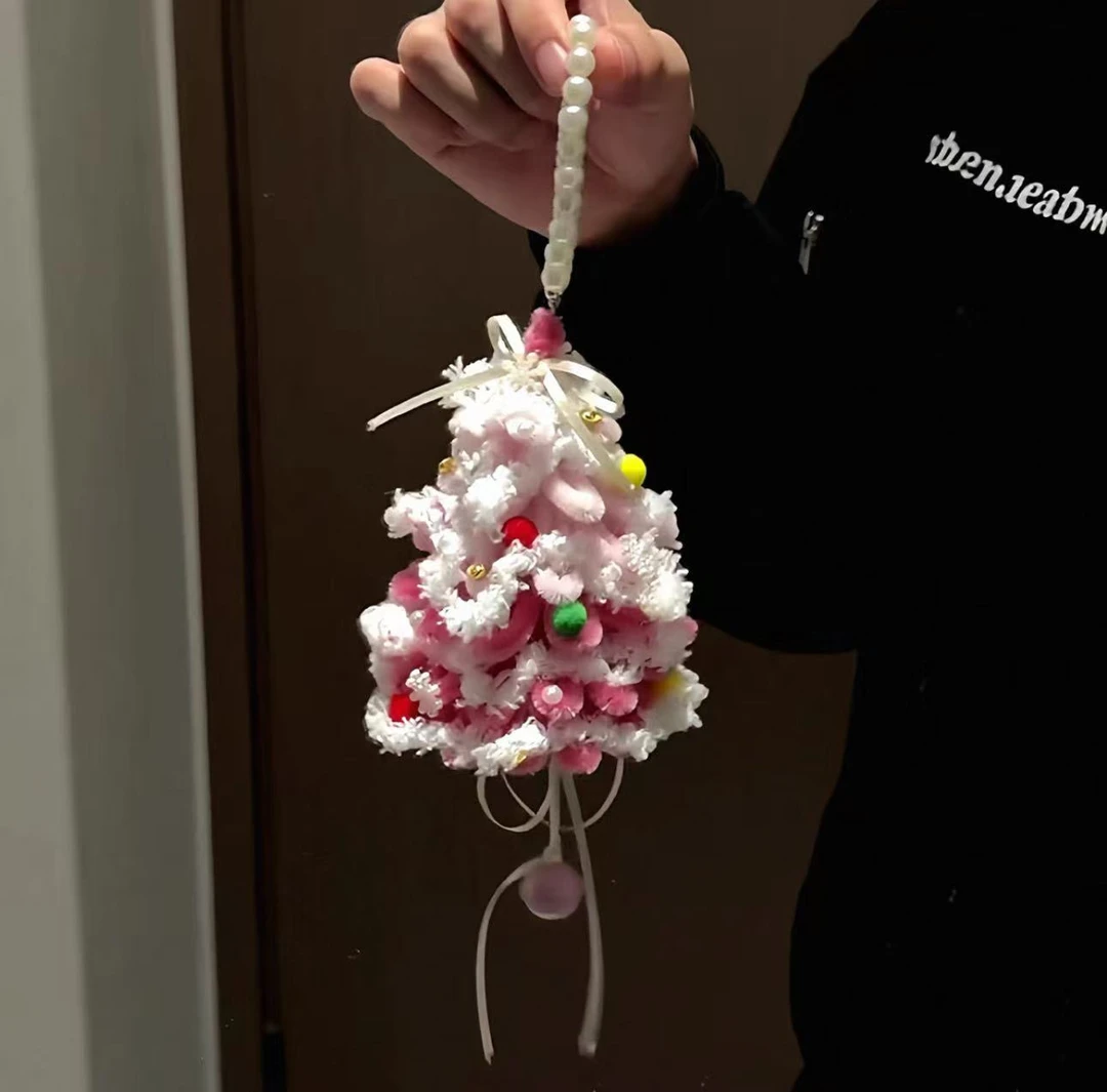 【雪花圣诞树】手工diy扭扭棒材料包圣诞树圣诞环车挂节日创意装饰