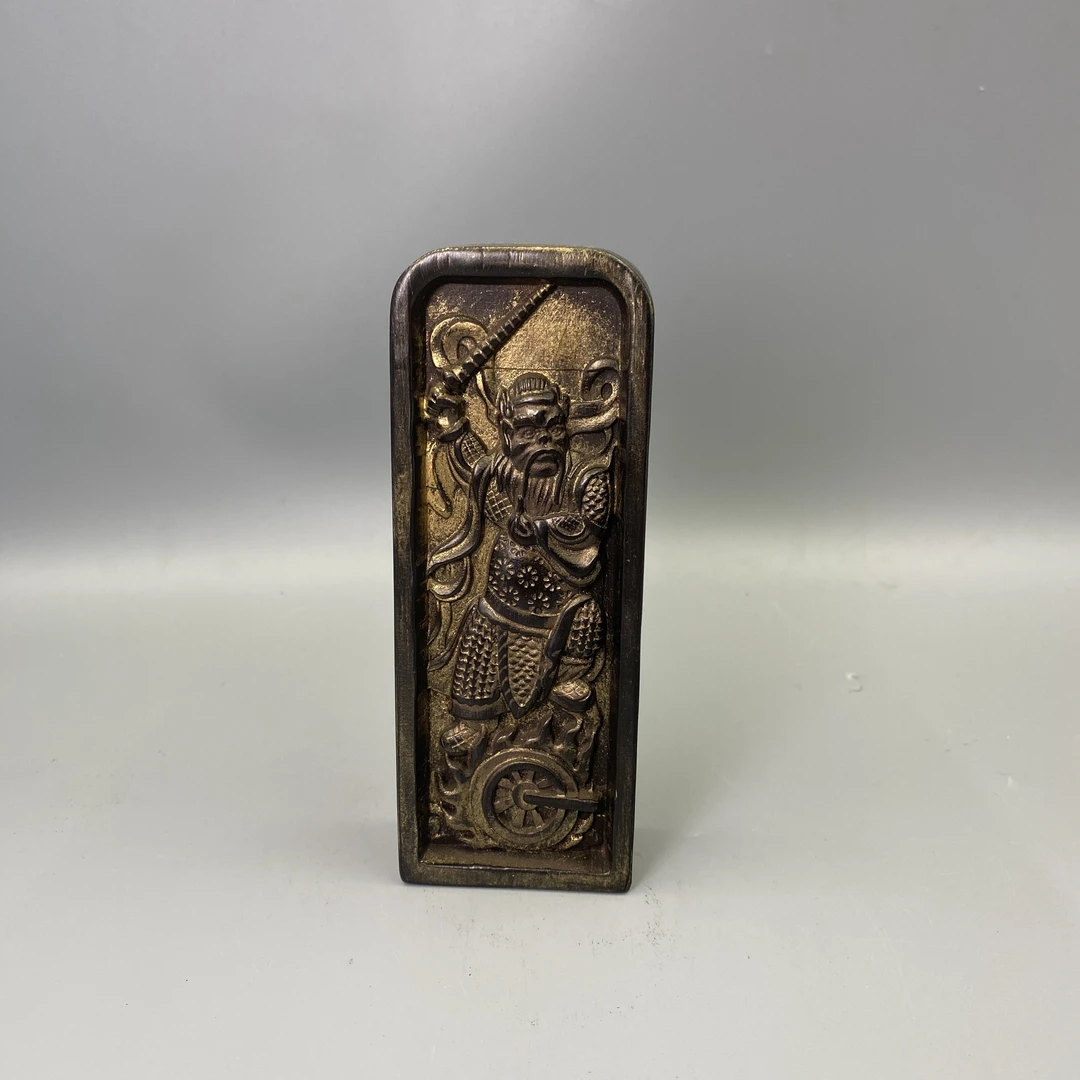 小年份木雕王灵官人物纹令牌益合/2501-43