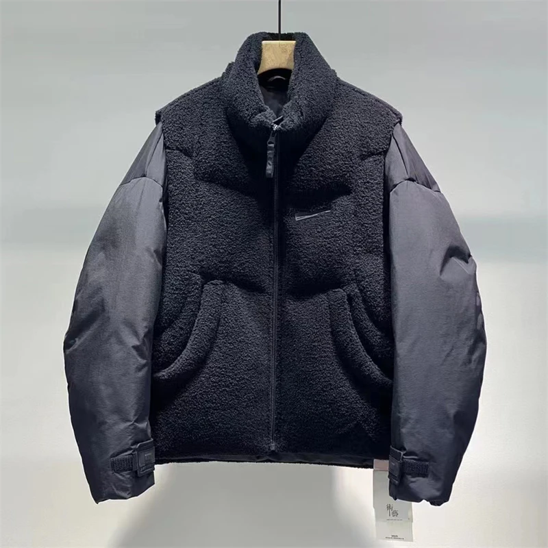 1225 【170-220克充绒量90白鸭绒】多口袋加厚保暖羽绒服w27-23008