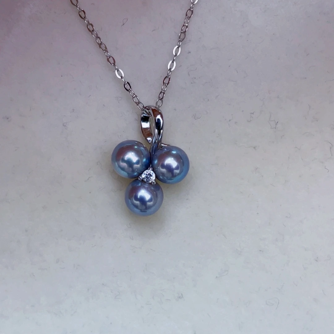 ʚ***ɞ吊坠(赠链)海水珍珠银S925镶嵌