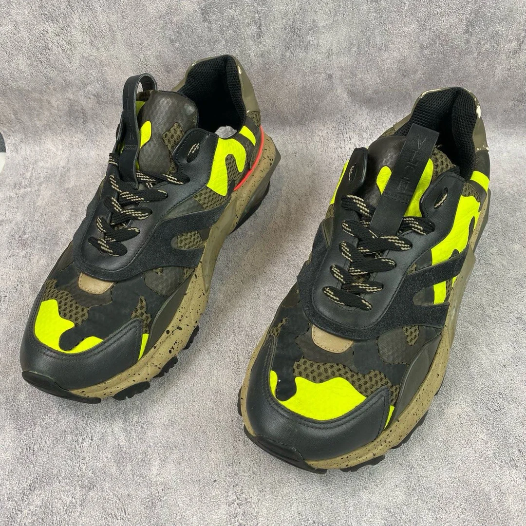 95新 Valentino/华伦天奴 荧光迷彩运动鞋 41欧码 T682