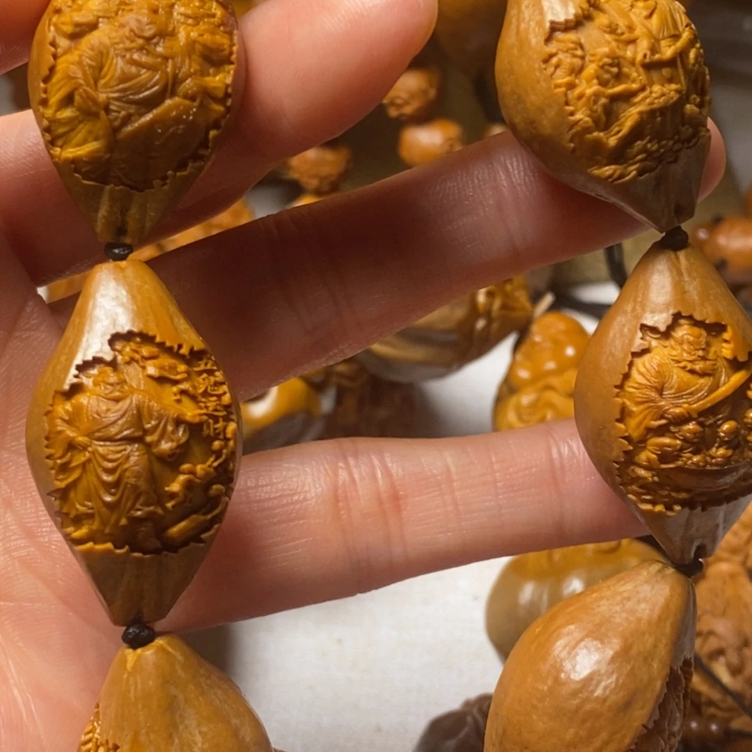 车***轮手串/手链橄榄核钟馗戏鬼