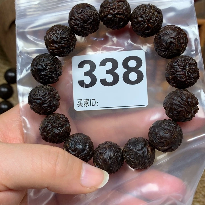 ****空贡木手串/手链16雕刻珠