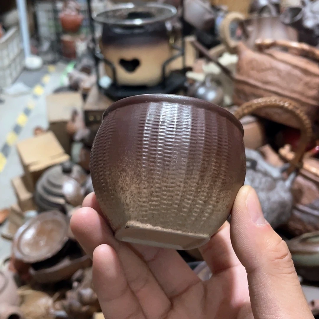 瓷片原矿绿植盆景茶香熏酒花