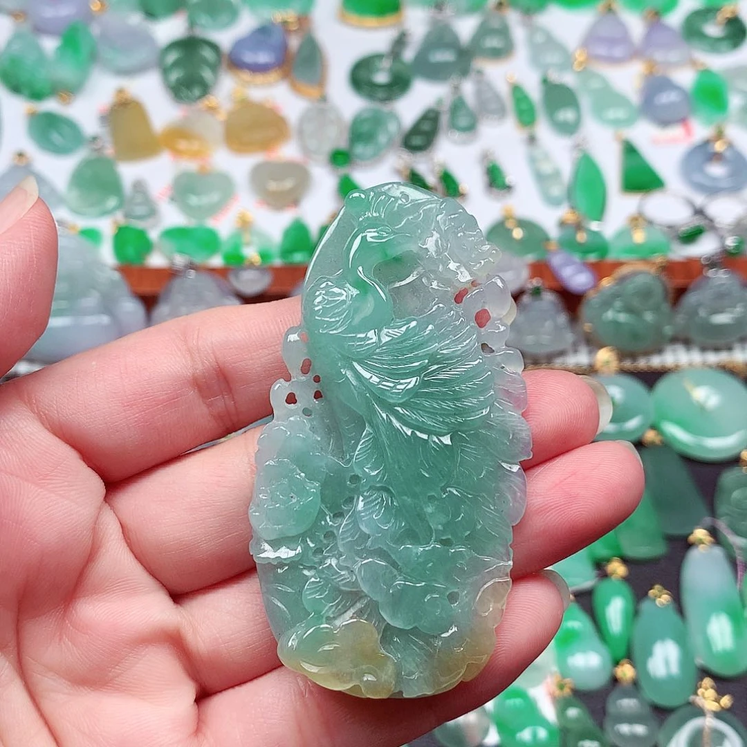 翡翠未镶嵌颈饰天然翡翠A货